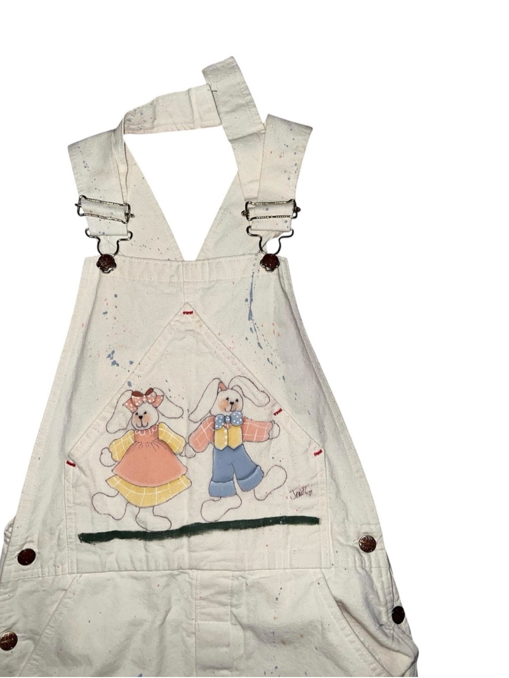 Vintage Round House Denim Overalls